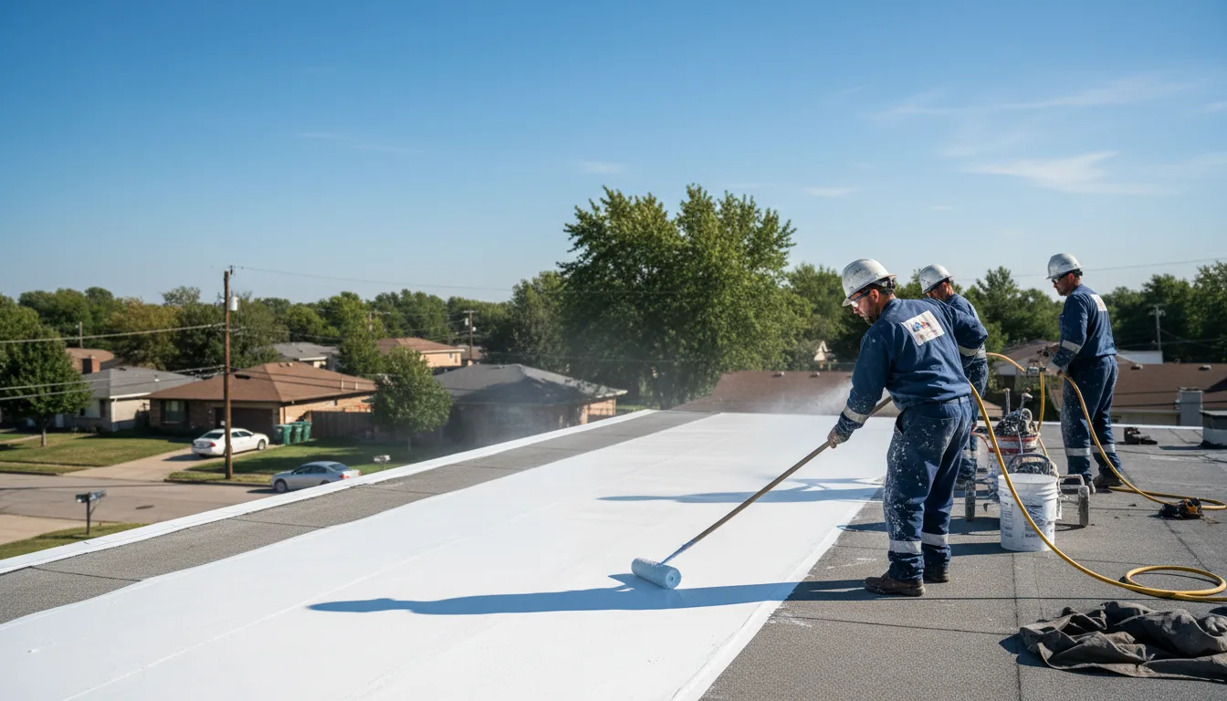 Commercial roof coating in Bradford, OH near me